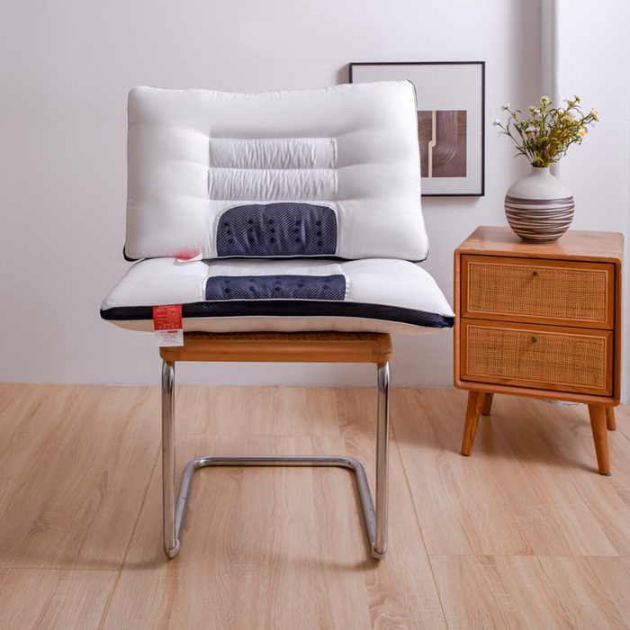 91家纺网 家纺一手货源 找家纺 芯元素 2024新款双边磁石荞麦保健枕 双边磁石荞麦-白