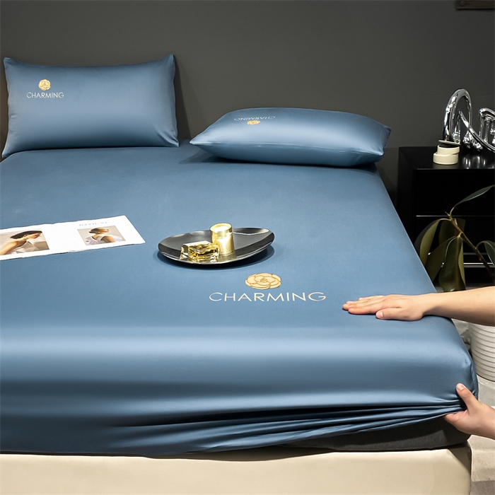 91家纺网 家纺一手货源 找家纺 （总）古吉梦 2024新款水洗真丝冰丝床笠