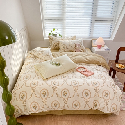 锦禾穗 2024新款 40支纯棉四件套 繁花