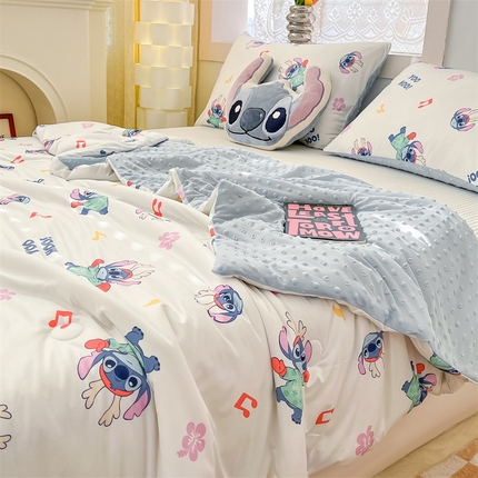 91家纺网 家纺一手货源 找家纺 （总）无界 2025新款迪士尼凉感针织棉印花夏被风格一