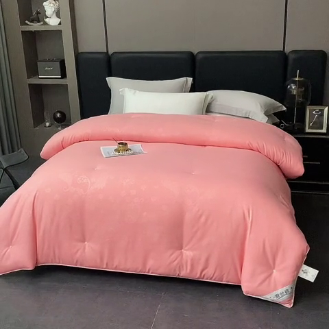 91家纺网 家纺一手货源 找家纺 恒鑫家纺 2025新款全棉提花蚕丝被 柔情玉