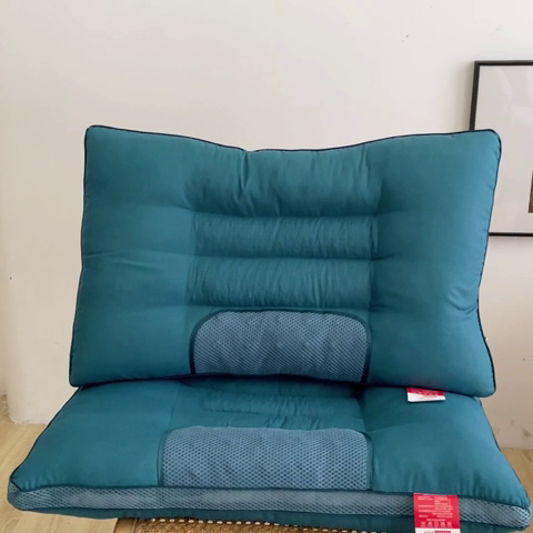 91家纺网 家纺一手货源 找家纺 芯元素 2024新款单边磁石荞麦保健枕 单边磁石荞麦-蓝