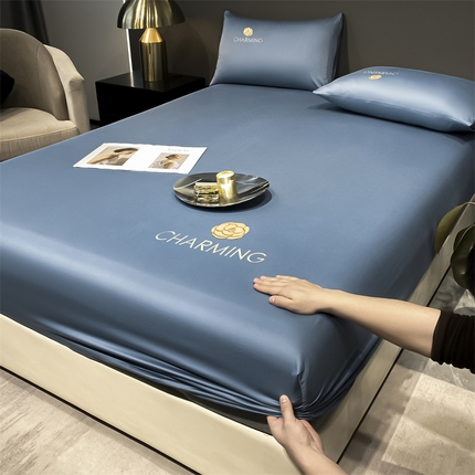 91家纺网 家纺一手货源 找家纺 （总）古吉梦 2024新款水洗真丝冰丝床笠