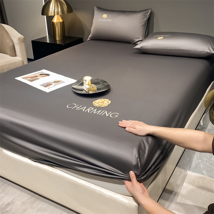 91家纺网 家纺一手货源 找家纺 （总）古吉梦 2024新款水洗真丝冰丝床笠