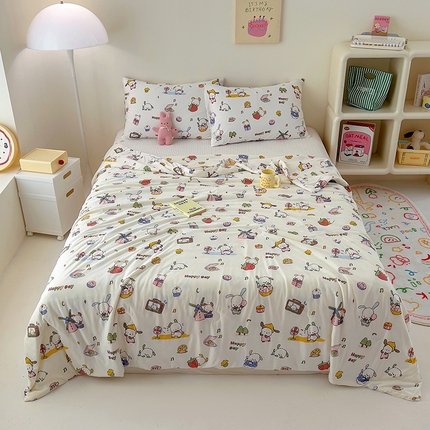 木堇家居 2024新款A类凉感丝凉感冰淇淋大豆夏被 凉感丝--萌萌乐园