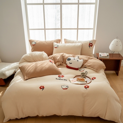 FORTWO家纺原创设计（FOR TWO家纺） 2024新款双层纱系列四件套 饼干兔