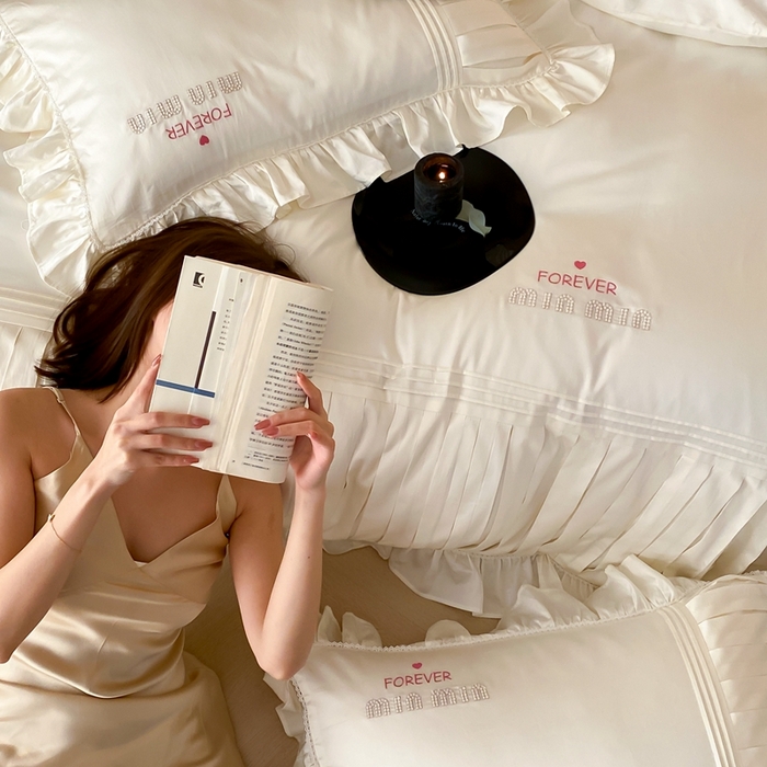 91家纺网 家纺一手货源 找家纺 （总）MIU缪家居2024新款100支全棉四件套-缪缪系列