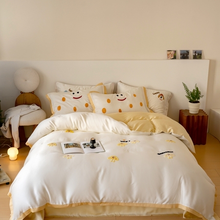 FORTWO家纺原创设计（FOR TWO家纺） 2024新款天丝系列四件套 曲奇饼干