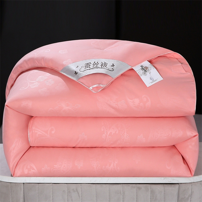 91家纺网 家纺一手货源 找家纺 恒鑫家纺 2025新款全棉提花蚕丝被 柔情玉