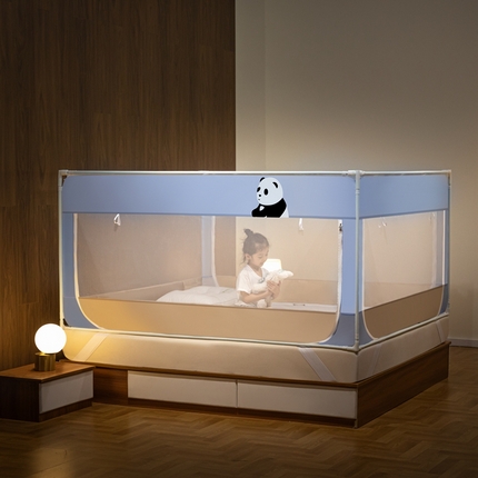 91家纺网 家纺一手货源 找家纺 （总）飞轮海蚊帐 2024新款全底单围栏加高加密帐纱-WZ-03