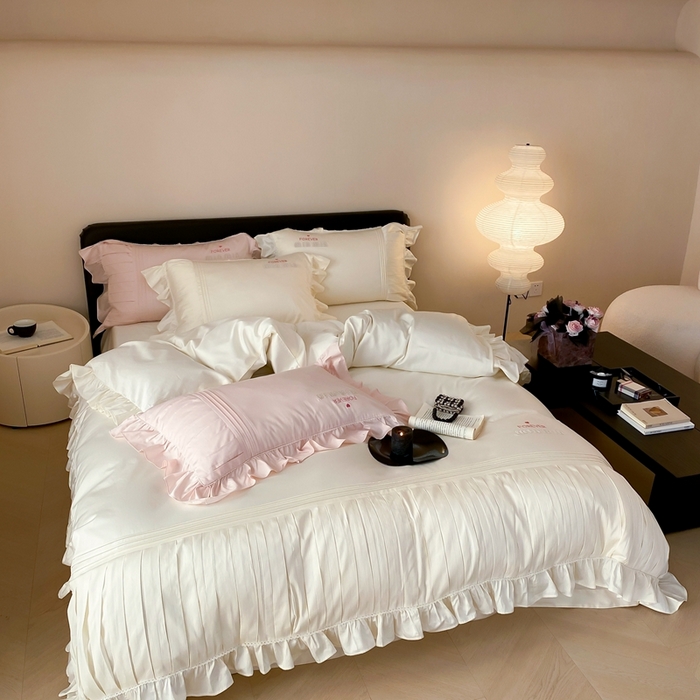 91家纺网 家纺一手货源 找家纺 （总）MIU缪家居2024新款100支全棉四件套-缪缪系列