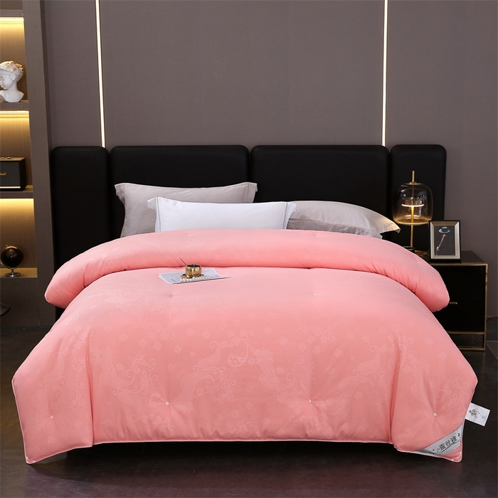 91家纺网 家纺一手货源 找家纺 恒鑫家纺 2025新款全棉提花蚕丝被 柔情玉