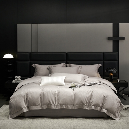 91家纺网 家纺一手货源 找家纺 时亿家居 2024新款天丝棉提花 西雅图 太空灰