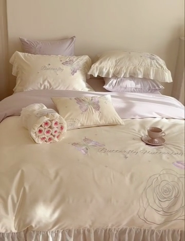 91家纺网 家纺一手货源 找家纺 （总）MIU缪家居2024新款100支全棉四件套-梦月精灵