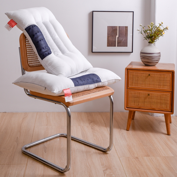 91家纺网 家纺一手货源 找家纺 芯元素 2024新款单边磁石荞麦保健枕 单边磁石荞麦-白