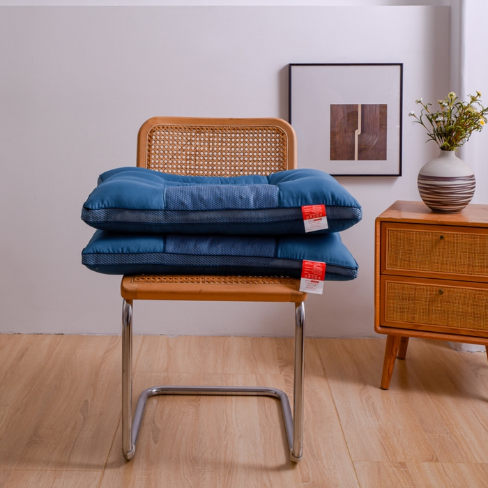 91家纺网 家纺一手货源 找家纺 芯元素 2024新款双边磁石荞麦保健枕 双边磁石荞麦-蓝