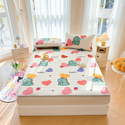 91家纺网 家纺一手货源 找家纺 （总）柔品 2025新款0.45乳胶凉席夏被四件套（床单款）