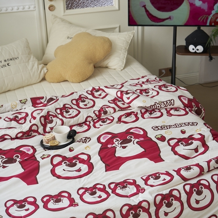 91家纺网 家纺一手货源 找家纺 米菲 A类生态锦棉牛奶针织棉大豆夏被（四季款） 迪士尼-表情包