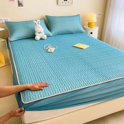 91家纺网 家纺一手货源 找家纺 （总）希廷顿 2024新款乳胶凉席床笠款