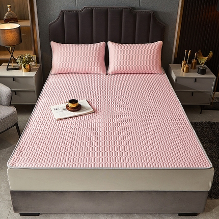 91家纺网 家纺一手货源 找家纺 （总）柔品 2025新款0.45乳胶凉席夏被四件套（床单款）