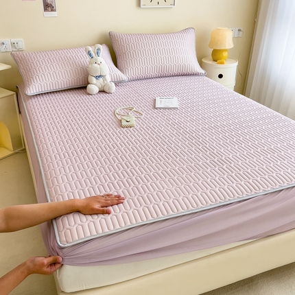 91家纺网 家纺一手货源 找家纺 （总）希廷顿 2024新款乳胶凉席床笠款