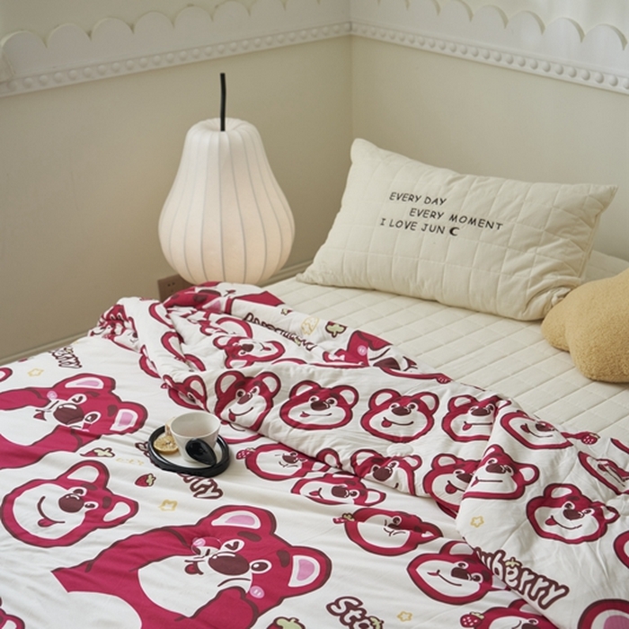 91家纺网 家纺一手货源 找家纺 米菲 A类生态锦棉牛奶针织棉大豆夏被（四季款） 迪士尼-表情包