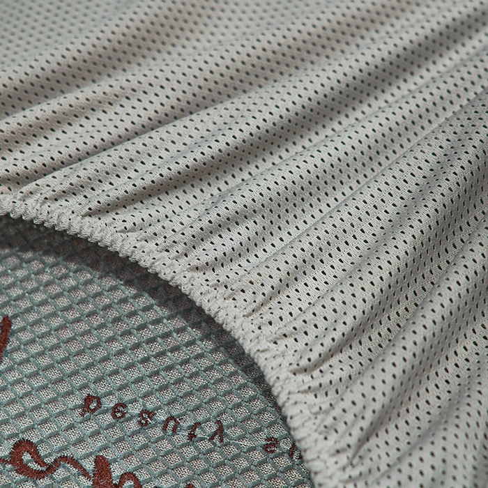 91家纺网 家纺一手货源 找家纺 全季家居 2024新款纯色英文刺绣肌理纹冰丝凉席 淡粉色（床笠款）