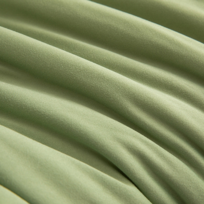 91家纺网 家纺一手货源 找家纺 吾诺家居 2024新款针织棉双拼色大豆夏被 豆绿-浅粉