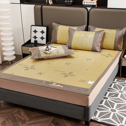 91家纺网 家纺一手货源 找家纺 （总）青雅席业 2025年新款春夏3D复合冰藤养生席