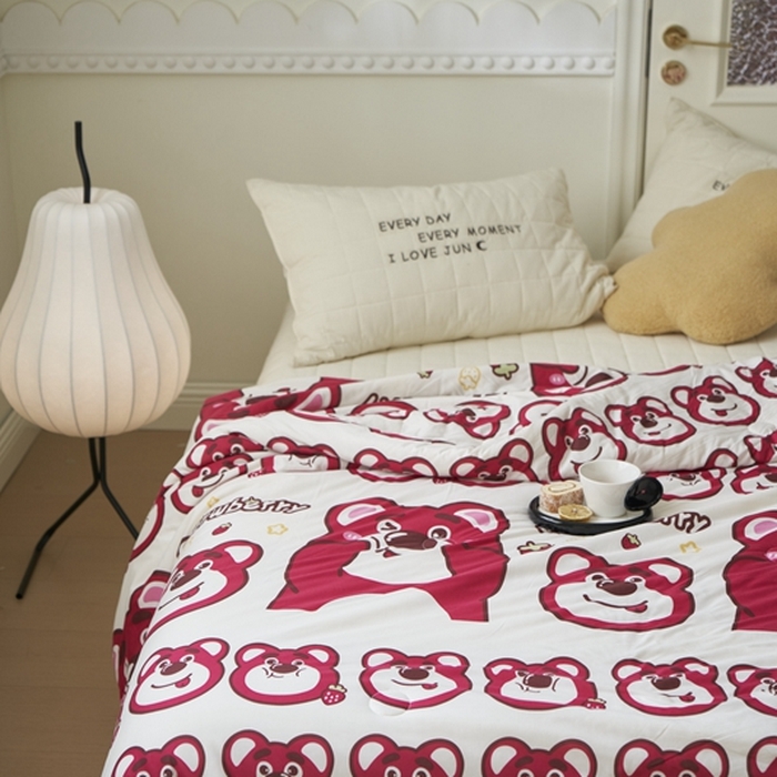 91家纺网 家纺一手货源 找家纺 米菲 A类生态锦棉牛奶针织棉大豆夏被（四季款） 迪士尼-表情包
