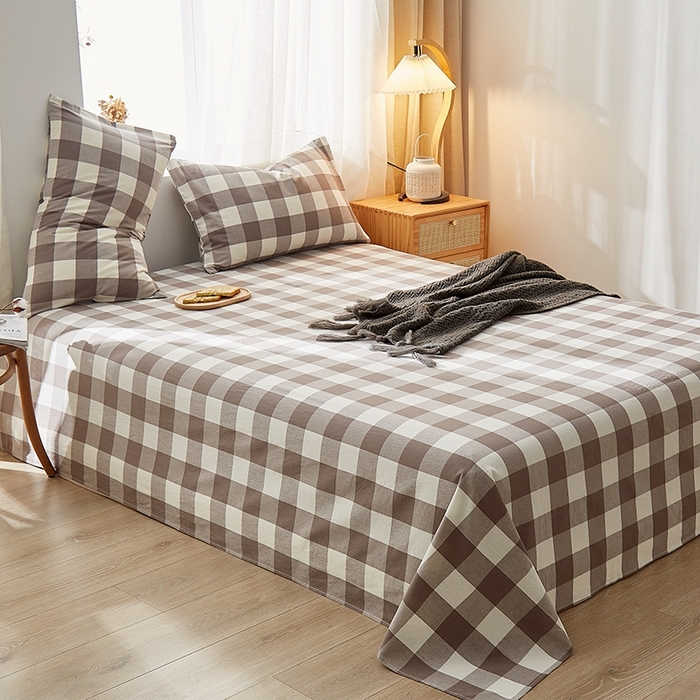 91家纺网 家纺一手货源 找家纺 暖阳 2025新款全棉水洗棉单床单 福山