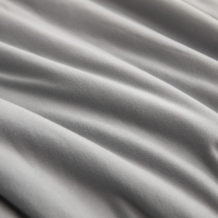 91家纺网 家纺一手货源 找家纺 吾诺家居 2024新款针织棉双拼色大豆夏被 岩灰-杏黄