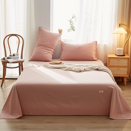 91家纺网 家纺一手货源 找家纺 暖阳 2025新款全棉水洗棉单床单 雅典大格绿