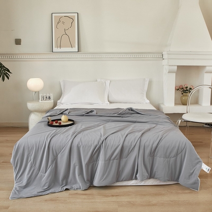 91家纺网 家纺一手货源 找家纺 （总）库里梦家纺 2024新款A类双面锦氨真凉感冰肤夏被