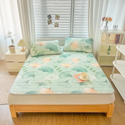 91家纺网 家纺一手货源 找家纺 （总）柔品 2025新款0.45乳胶凉席夏被四件套（床单款）