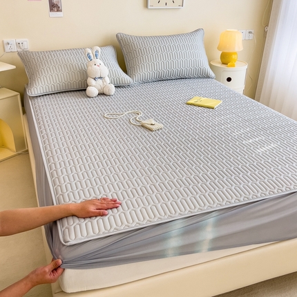 91家纺网 家纺一手货源 找家纺 （总）希廷顿 2024新款乳胶凉席床笠款