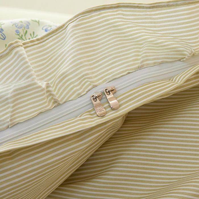 91家纺网 家纺一手货源 找家纺 一米阳光 2024新款2月全棉花边款四件套 花开浅夏