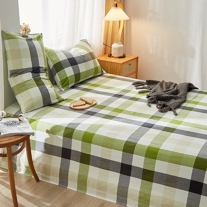 91家纺网 家纺一手货源 找家纺 暖阳 2025新款全棉水洗棉单床单 初见