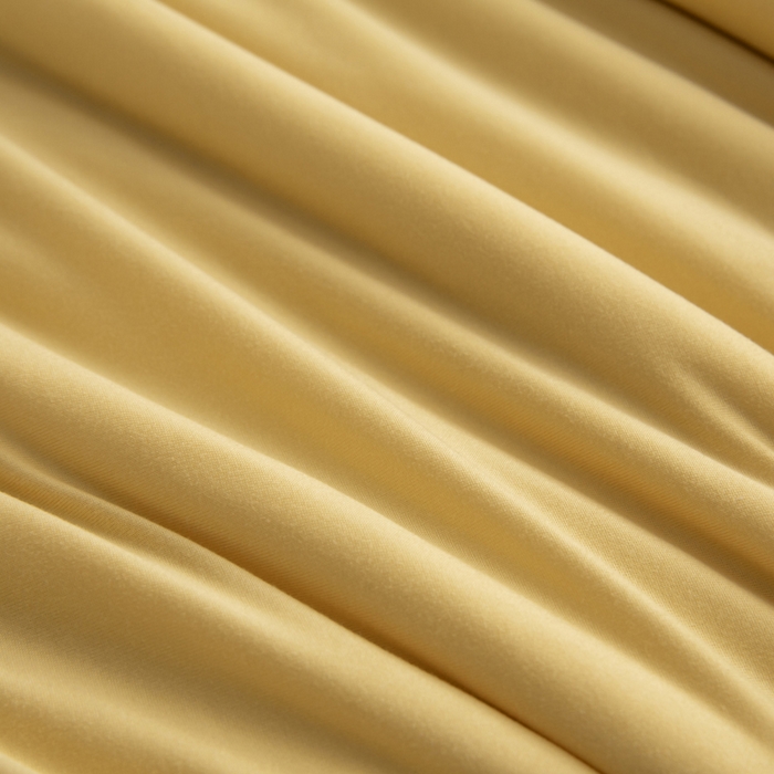 91家纺网 家纺一手货源 找家纺 吾诺家居 2024新款针织棉双拼色大豆夏被 杏黄-豆绿