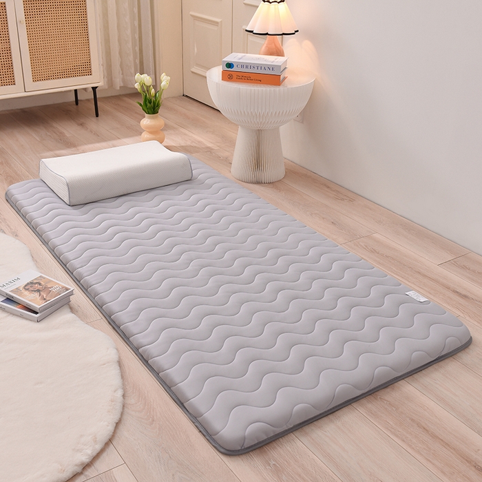 91家纺网 家纺一手货源 找家纺 亿丁点床垫 2024新款A类牛奶丝护脊乳胶床垫 单边牛奶丝乳胶灰