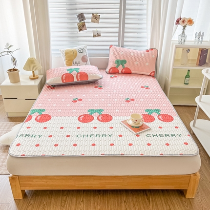 91家纺网 家纺一手货源 找家纺 （总）柔品 2025新款0.45乳胶凉席夏被四件套（床单款）