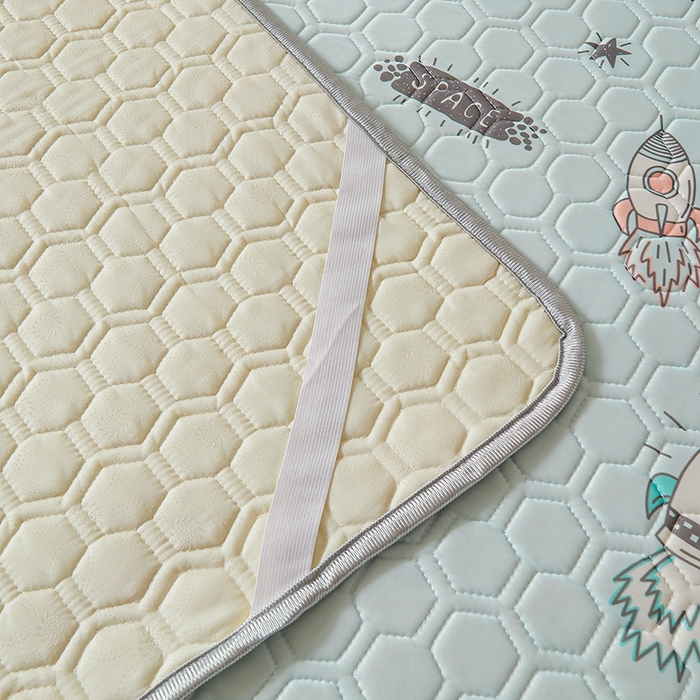 91家纺网 家纺一手货源 找家纺 （总）小萌虎 2024新款凉感冰丝印花床单款胶质凉席