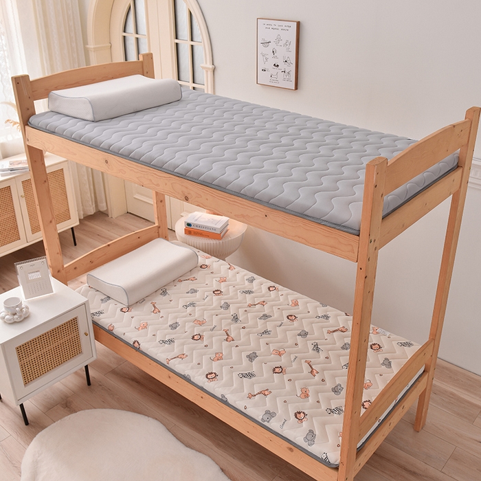 91家纺网 家纺一手货源 找家纺 亿丁点床垫 2024新款A类牛奶丝护脊乳胶床垫 单边牛奶丝乳胶灰