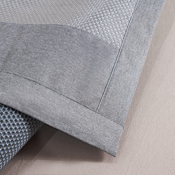 91家纺网 家纺一手货源 找家纺 青雅席业 2025年新款春夏3D复合冰藤养生席 四叶草-灰