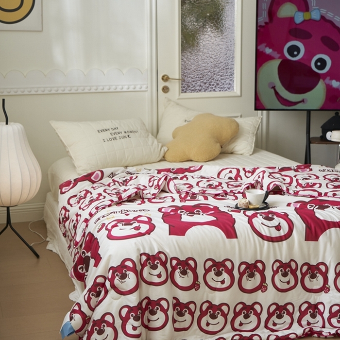 91家纺网 家纺一手货源 找家纺 米菲 A类生态锦棉牛奶针织棉大豆夏被（四季款） 迪士尼-表情包