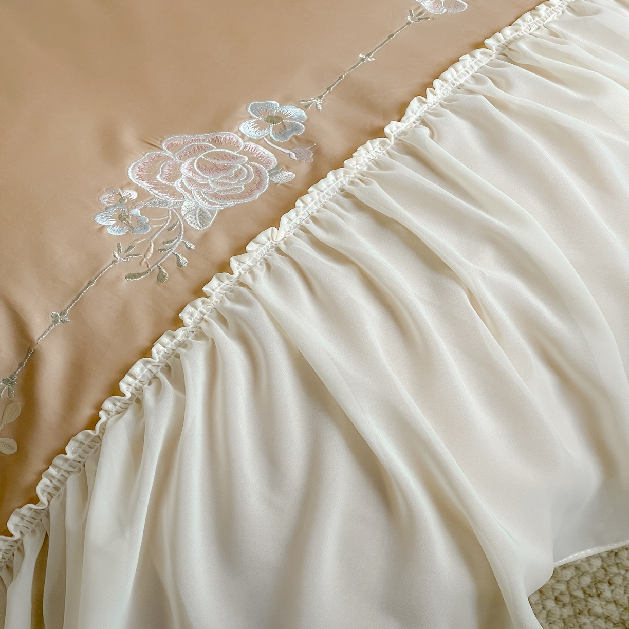 91家纺网 家纺一手货源 找家纺 2024新款100支全棉 温莎城堡系列四件套温莎城堡（图二） 美拉德棕