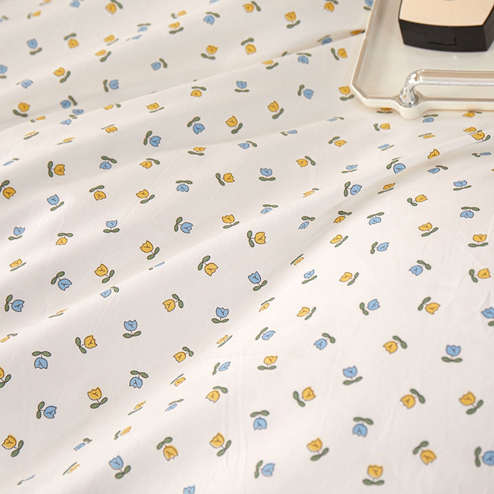 91家纺网 家纺一手货源 找家纺 一米阳光 2024新款2月全棉花边款四件套 悠草