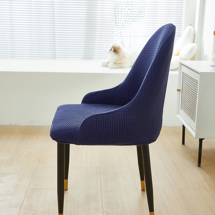 91家纺网 家纺一手货源 找家纺 共鸣沙发套 2024新款玉米绒系列椅套（扶手款弧形椅套） 玉米绒-藏青