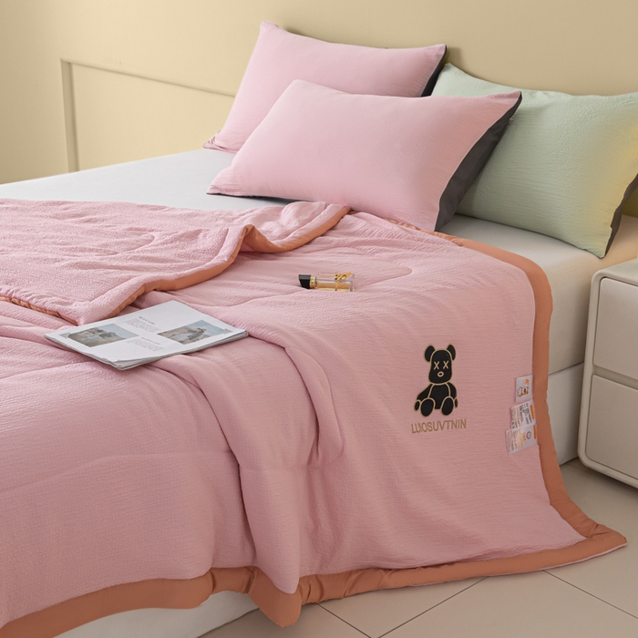 91家纺网 家纺一手货源 找家纺 （总）梦初语 2024新款超柔泡泡棉夏被