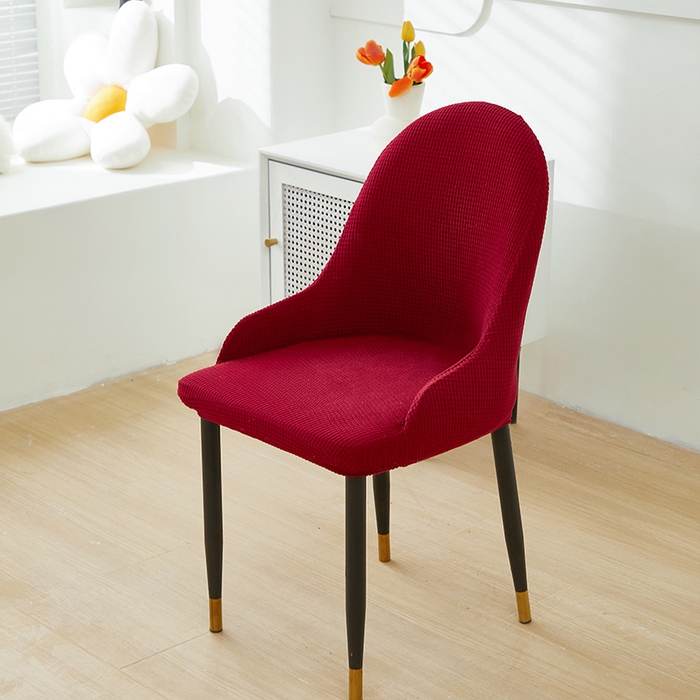 91家纺网 家纺一手货源 找家纺 共鸣沙发套 2024新款玉米绒系列椅套（扶手款弧形椅套） 玉米绒-酒红